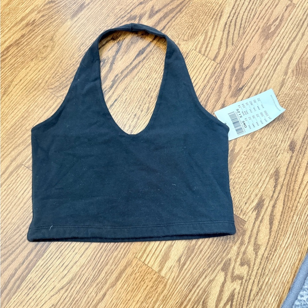 Brandy Melville Black Halter Tank Top